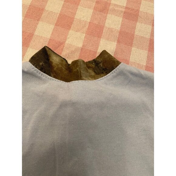 Jordan Lee One Piece Light Blue and Camo Button Up - size newborn - Picture 2 of 4